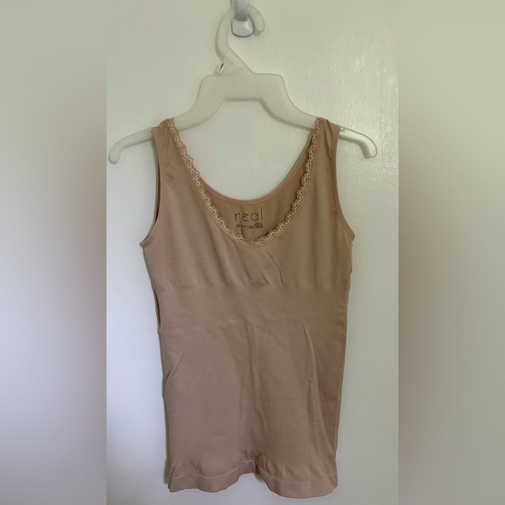 Comfort by real Tan Lace Trim Seamless Shaping Cami